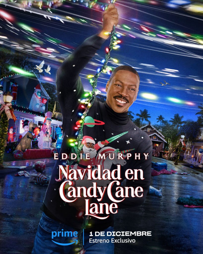 Cartel Navidad en Candy Cane Lane