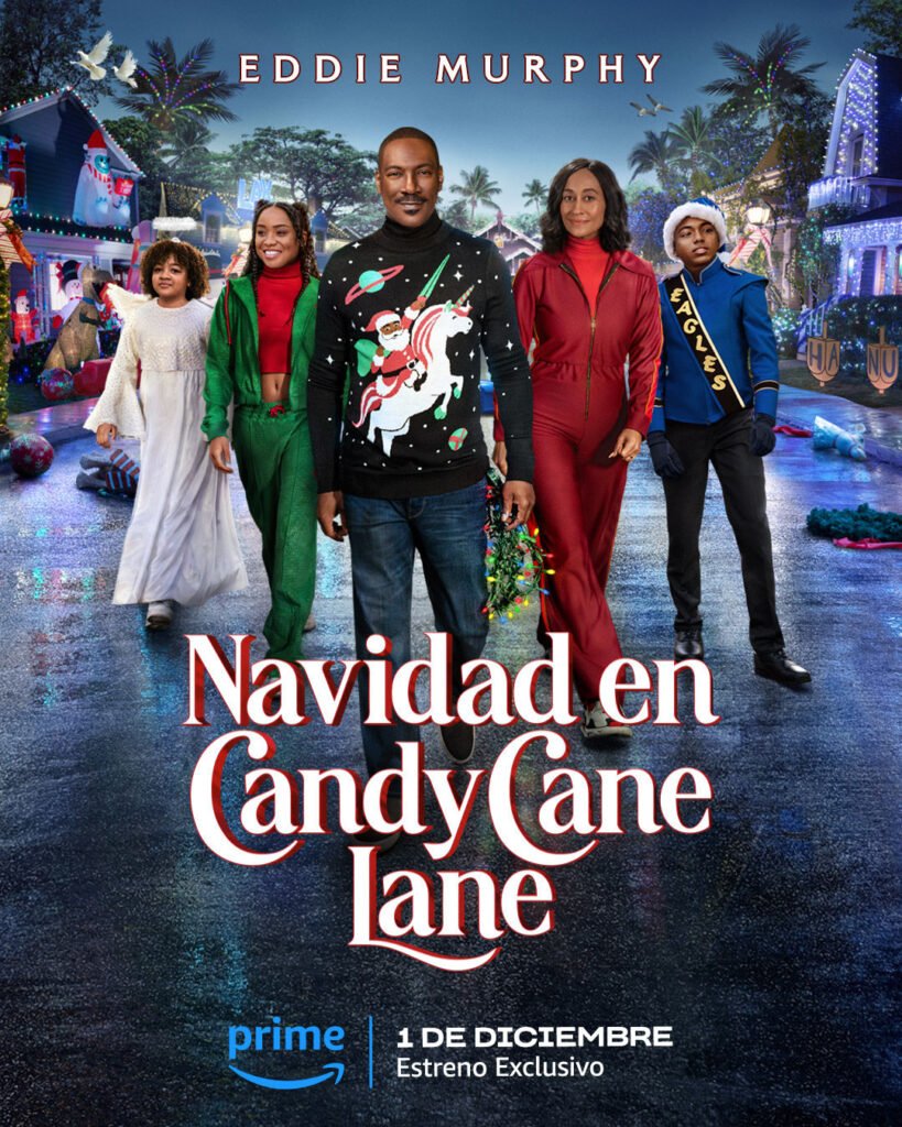 Cartel Navidad en Candy Cane Lane
